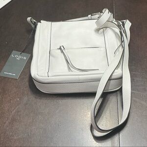Lodis Elegant White Crossbody Bag